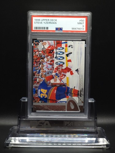 Steve Yzerman "The Shot" Against Blues In Playoffs 1996 Upper Deck #50 PSA 9 - Picture 4 of 10