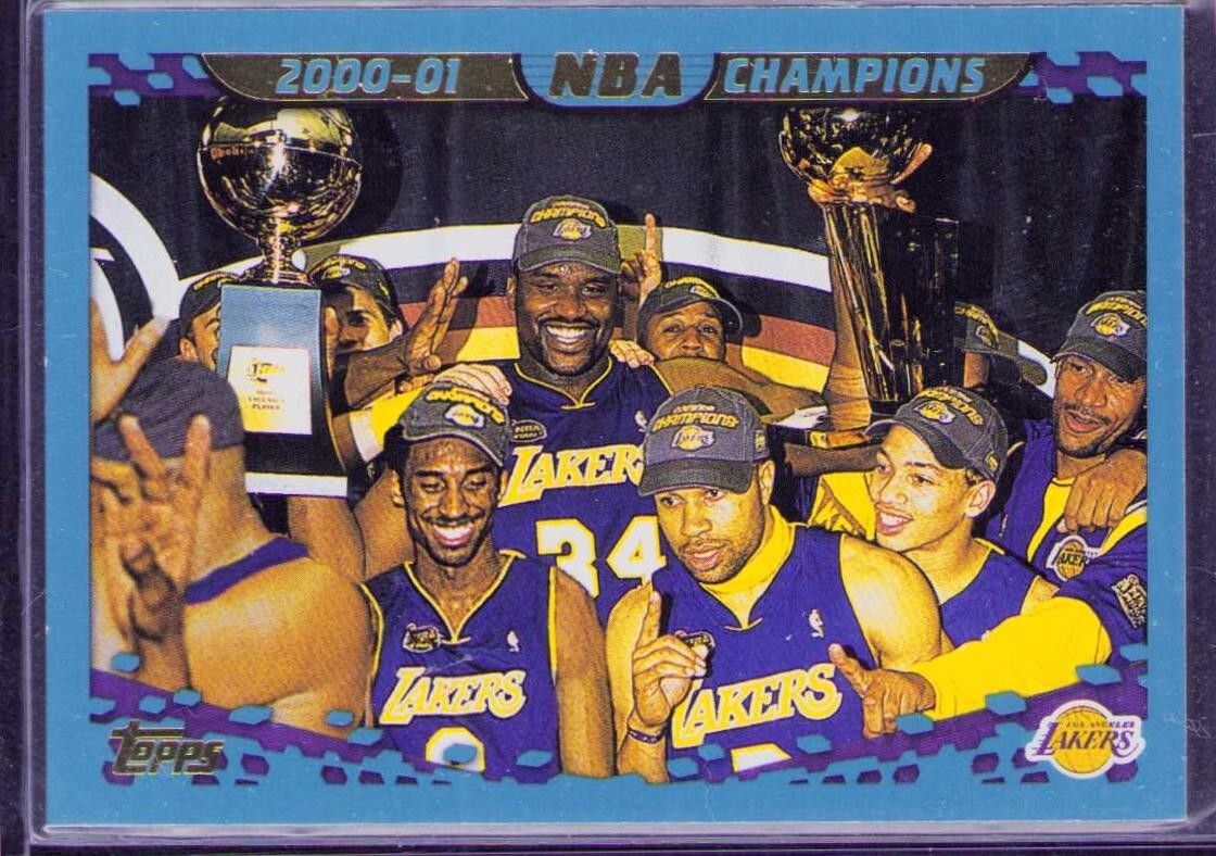 2001-02 Topps 2000-01 NBA Champions Los Angeles Lakers #220