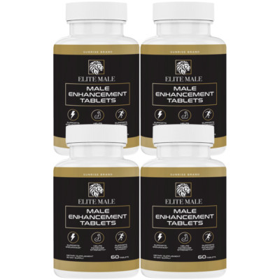 Elite Male, Performance Enhancement Formula, Maximum Energy - 4 Pack
