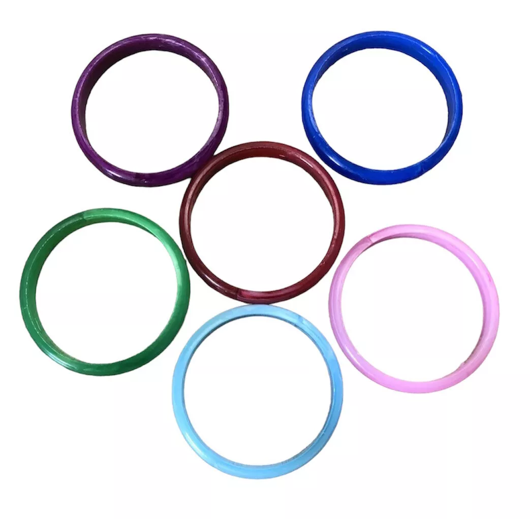 Green plastic shop bangles