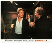 Driver Original Lobby Card Ryan O'Neal angry ready to punch Bruce Dern 1978
