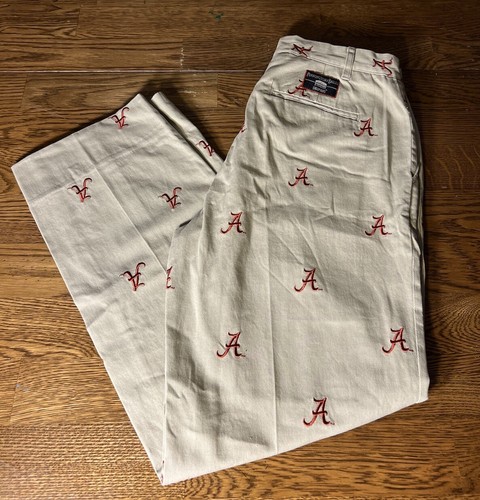 Alabama Tide Pennington Bailes bestickte Allover-Chinohose 30 x 28
