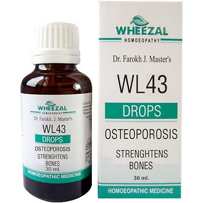 Wheezal WL-43 Osteoporosis Drops (30ml) + FREE SHIPPING