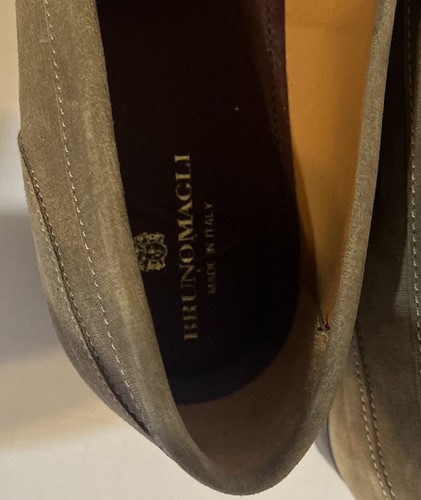 New Bruno Magli Men's Sino Loafers Size 12 Tan - Picture 3 of 5
