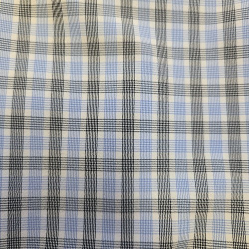 Hugo Boss Performance Dress Shirt Slim Fit Size S 37 / 14 Blue And Black - Picture 4 of 4