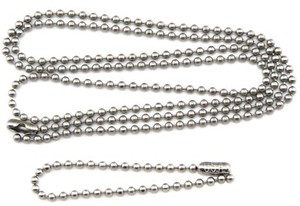 36 Inch Military Spec Brass Steel Army Dog Tag 2.4mm Ball 36/" Chain