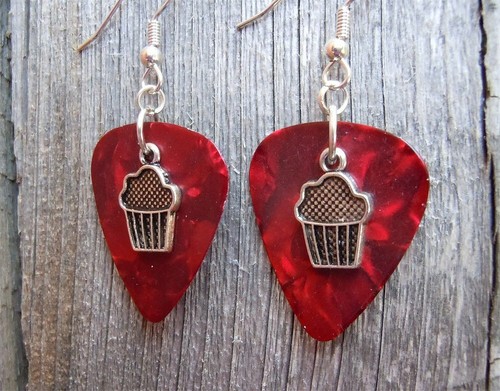 Pendientes púas para guitarra con dijes cupcake - elige tu color - Imagen 13 de 17