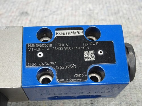 Krauss Maffei PROPORTIONAL VALVE R901200111 VT-DFP-A-21/G24K0/1/V=KM - Picture 2 of 6
