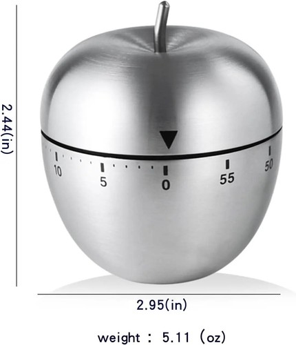 Edelstahl Küchentimer Manuell Mechanisch Kochen Kochen Werkzeuge - Bild 14 von 15