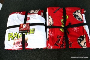Men/'s 2pc Set Micro Fleece Pant /& Top Ralphie A Christmas Story Medium 32-34