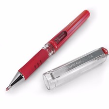 Pentel Hybrid Gel Grip Metallic Pen 1.0mm Rollerball Metallic Red Single