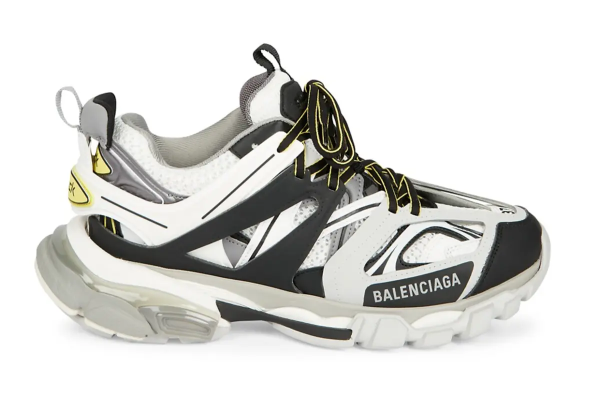 Perth temperatur strømper Balenciaga Track Sneaker Womens Black Grey White Yellow Platform Flat  Trainer 36 | eBay