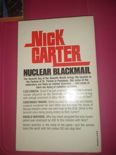 Nick Carter - THE PAMPLONA AFFAIR - Charter - 1978 / 1st. - Bild 4 von 8