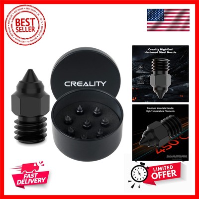 Creality High End Hardened Steel MK8 0.4MM 450  Harden Extruder Tips with Hig...