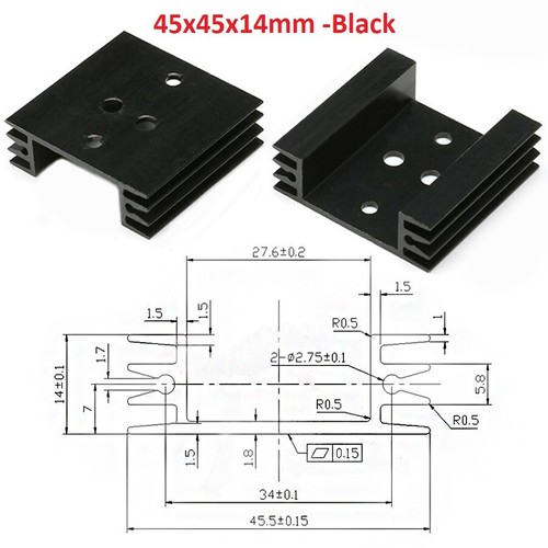 Disipador térmico/disipador térmico/radiador de aluminio bloque de refrigeración varios tamaños disponibles - Imagen 50 de 60