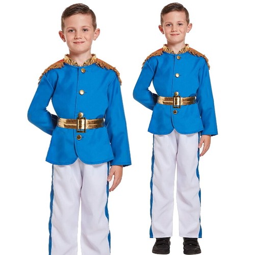 Boys Handsome Prince Charming World Book Day Fancy Dress Costume To Fit Age 4-12 - Picture 1 of 3