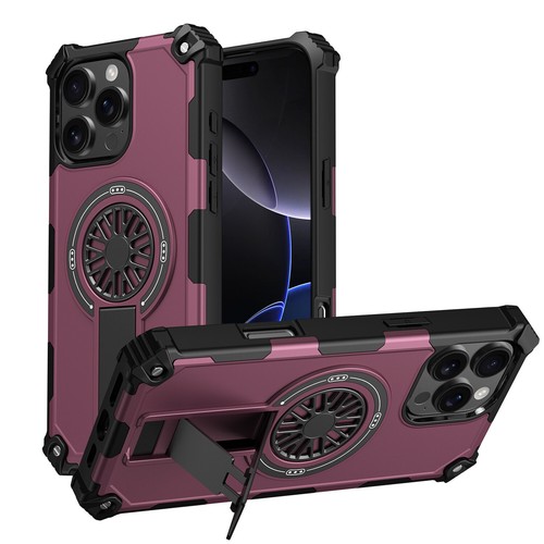 For iPhone 16 Pro Max 15 14 13 12 11 Phone Cover Guardian Magnetic Bracket Case - Picture 12 of 12