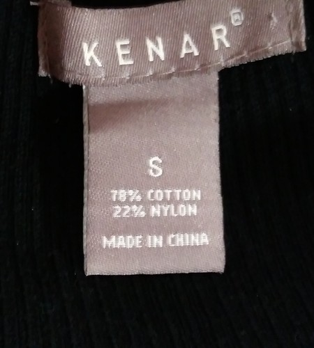 Kenar Sweater Black Short Sleeve Peasant Boho large buttons Size Small - Picture 6 of 7