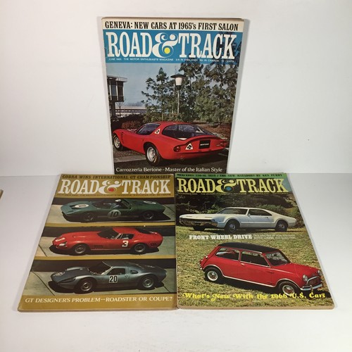 Road And Track 1965 Lot Of 7 Magazines GT Roadster Fastbacks Fiat Corvair - Picture 8 of 11