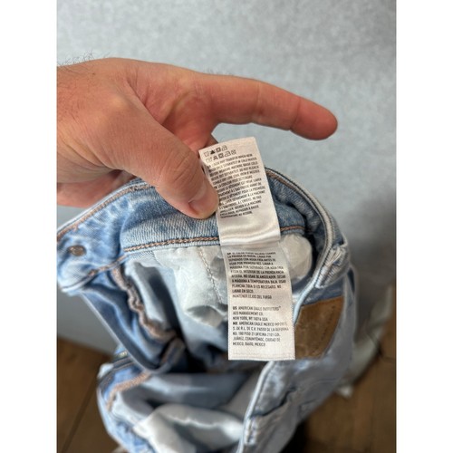American Eagle Super High Rise Baggy Wide Leg Cargo Jeans Size 2 - Picture 10 of 15