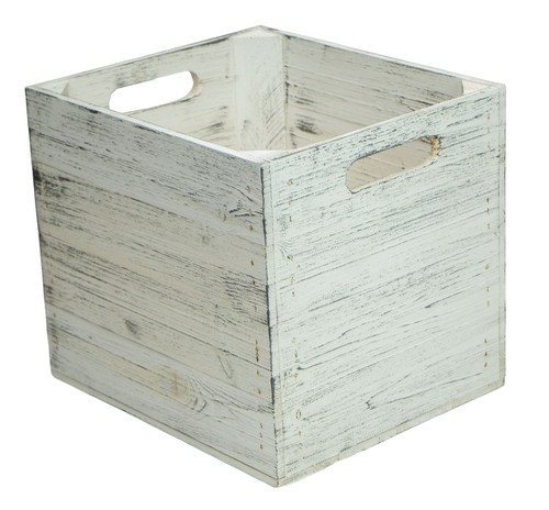 Caja de Madera Vintage Blanco Caja Del Estante Adecuado Para para Ikea Kallax Y - Imagen 5 de 12