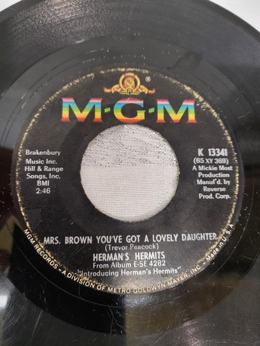 Hermans Hermits I Gotta Dream On Mrs Brown You've Got A Lovely Daughter 7" Vinyl - Picture 3 of 5