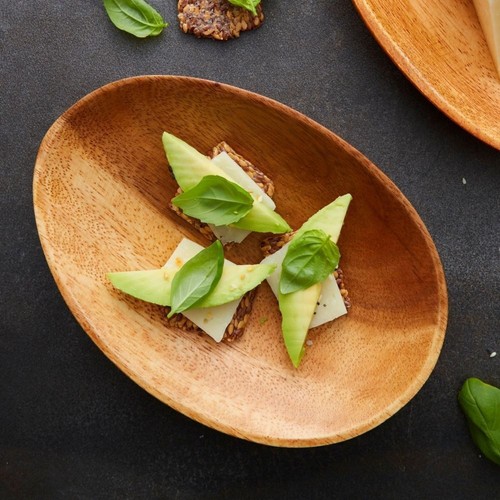 Acacia Wood Small Plates and Bowls Set - Bild 5 von 5