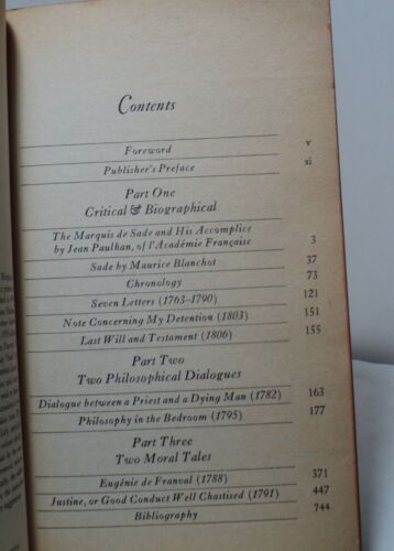 The Marquis de Sade - unexpurgated - Grove Press - 1966 - Bild 3 von 3