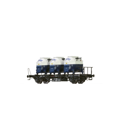Brawa H0 50598 - Behältertragwagen BTs 30 DB, mit Efkr401 ''Birkel''   Neuware