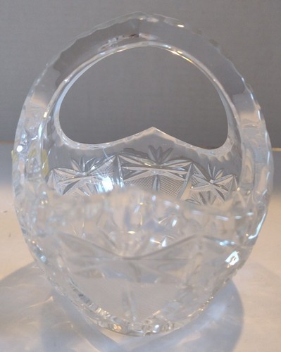 Vintage Violetta 24 Lead Crystal Basket ~ Made in Poland Hand Cut - 第 3/9 張圖片