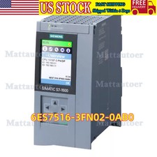 New Siemens S7-1500F, CPU 1516F-3 PN/DP 6ES75163FN020AB0 6ES7516-3FN02-0AB0