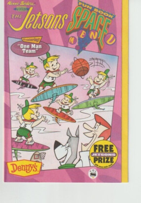 Jetson's Fun Book Space Menu~1992 Adv. Booklet Hanna Barbara Prod.
