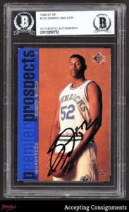 1996 Upper Deck SP Basketball Samaki Walker #130 BGS AUTH