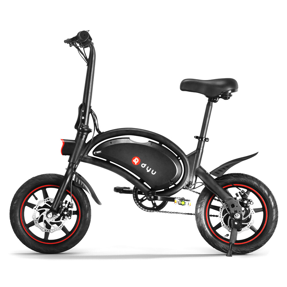 Details zu DYU 14 zoll Elektrofahrrad E-Bike Moped City Fahrräder 250W Urban Commuter EU Große Popularität