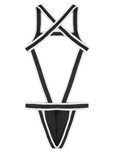 Herren Einteiler Jockstrap Turnanzug Bulge Pouch Jumpsuits Wrestling Singlet - Bild 34 von 134