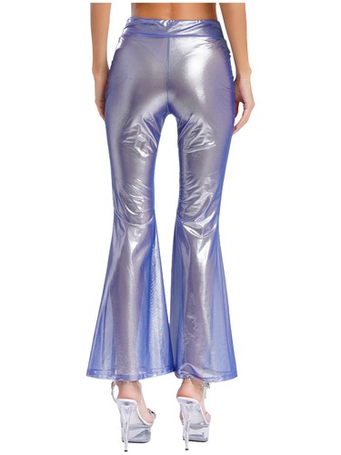 Women Pants Dance Trousers Slim Fit Nightwear Adult Clubwear Bell Pants Party - Picture 10 of 58