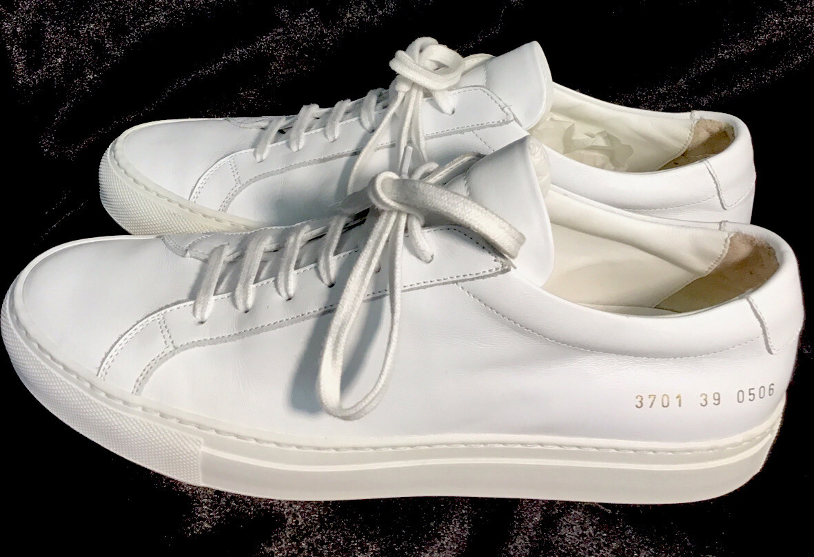 Woman By Common Projects Achilles Low Top Leather White Woman By Common Projects Achilles Low Top Leather White