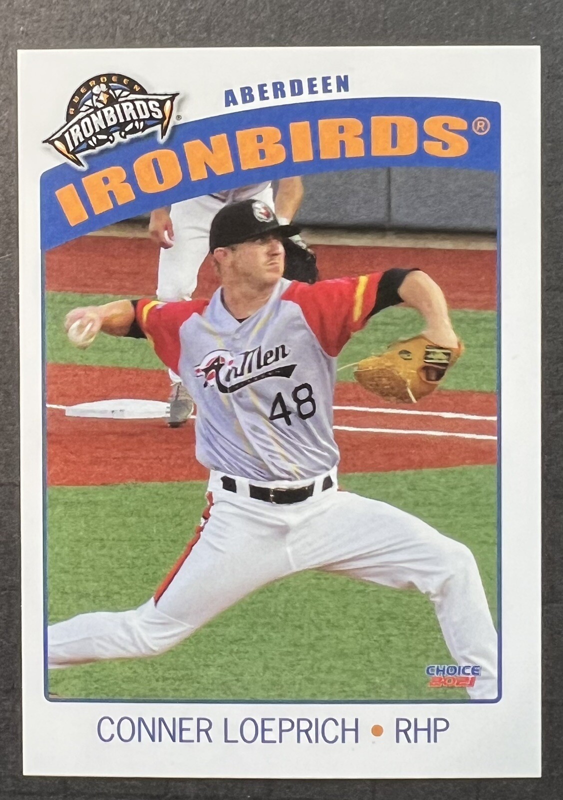 2021 Conner Loeprich Aberdeen Ironbirds Minor League Rookie Card RC