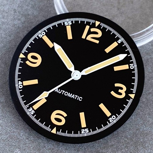 29mm Sterile Black Watch Dial For Fifty-Fathoms Collection NH35 NH36 ETA2824 - Picture 12 of 27