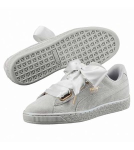 Puma Suede CUORE SATIN GRIGIO SNEAKERS CARA DELEVINGNE Puma Suede CUORE SATIN GRIGIO SNEAKERS CARA DELEVINGNE