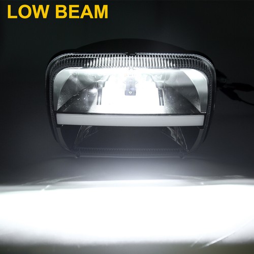 5X7" 7X6" LED Headlight Halo DRL Hi-Lo Beam For GMC Savana 1500 2500 3500 Safari - Picture 10 of 12