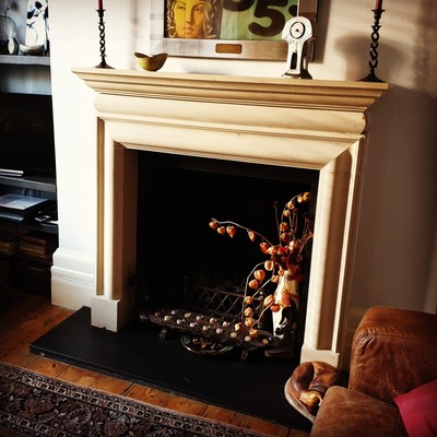 Stone Fireplace Surround Cast In Bath Or Portland Stone In