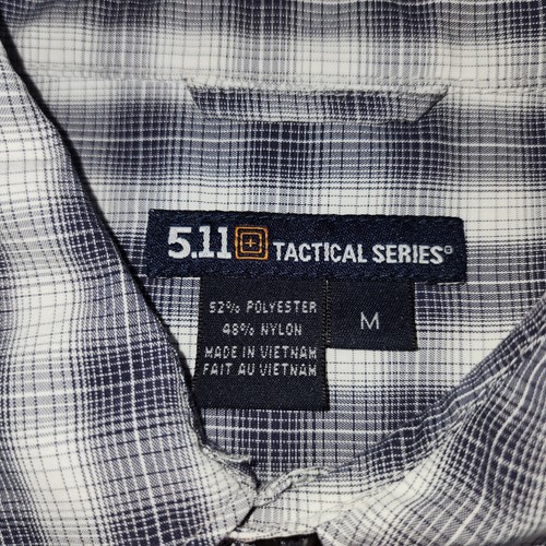 5.11 Tactical Mens Medium Shirt Short Sleeve Snap Button Front Multicolor Plaid - Picture 2 of 10