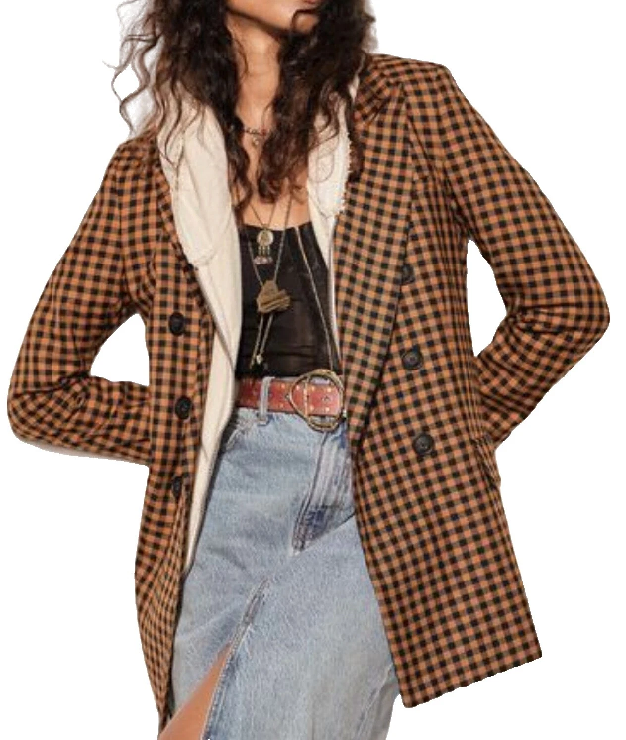 Free People Checked Coats, Jackets & Vests for Women