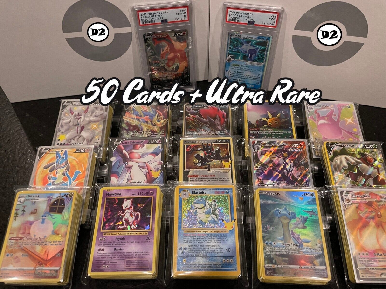 Carta Pokémon Lendário Celebi Vmax Original Pt + 50 Cartas