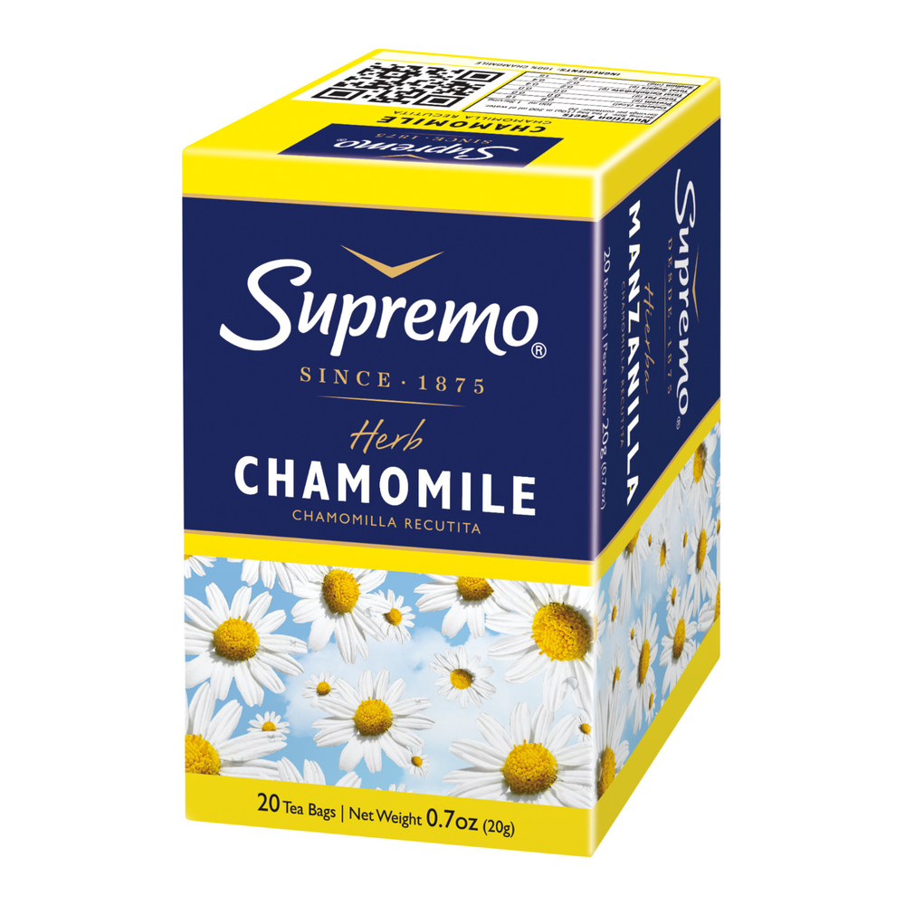 Supremo Chamomile Herbal Infusion - 20 Tea Bags [Multipack available]