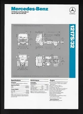 MERCEDES-BENZ 1217S/32 4X2 PRIME MOVER SPECIFICATIONS BROCHURE 