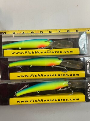 Salt Water Deep Sea Fishing Lure lot 3 Fish Lure 8'' Ocean Lure fresh water New F