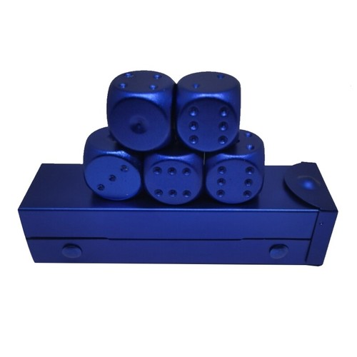 5pcs Aluminum Alloy Metal Dices Set Whisky Stones Ice Cubes Bucket Reusable - Picture 9 of 16