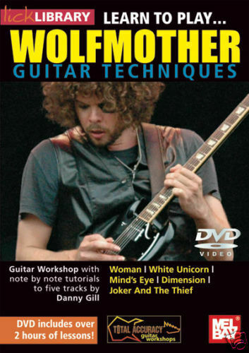 Danny Gill Aprende a Tocar Wolfmother Guitarra Técnica Lick Library DVD ¡NUEVO! - Imagen 1 de 1